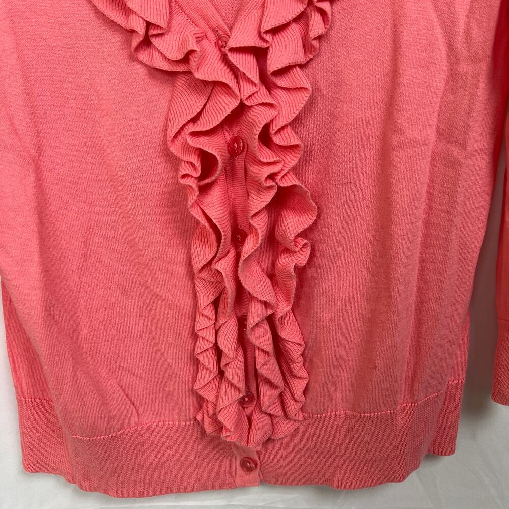 Talbots Bundle Button Down Ruffle Front Cardigan … - image 5
